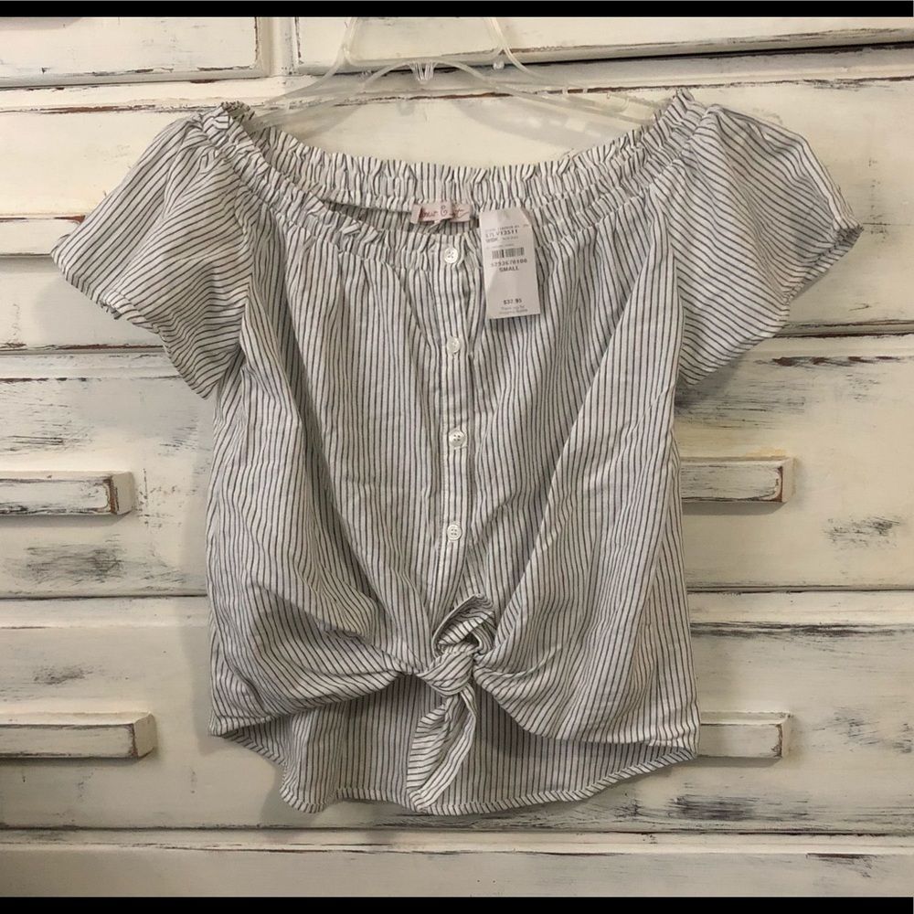 Willow & Root * off shoulder crop top * S * NWT